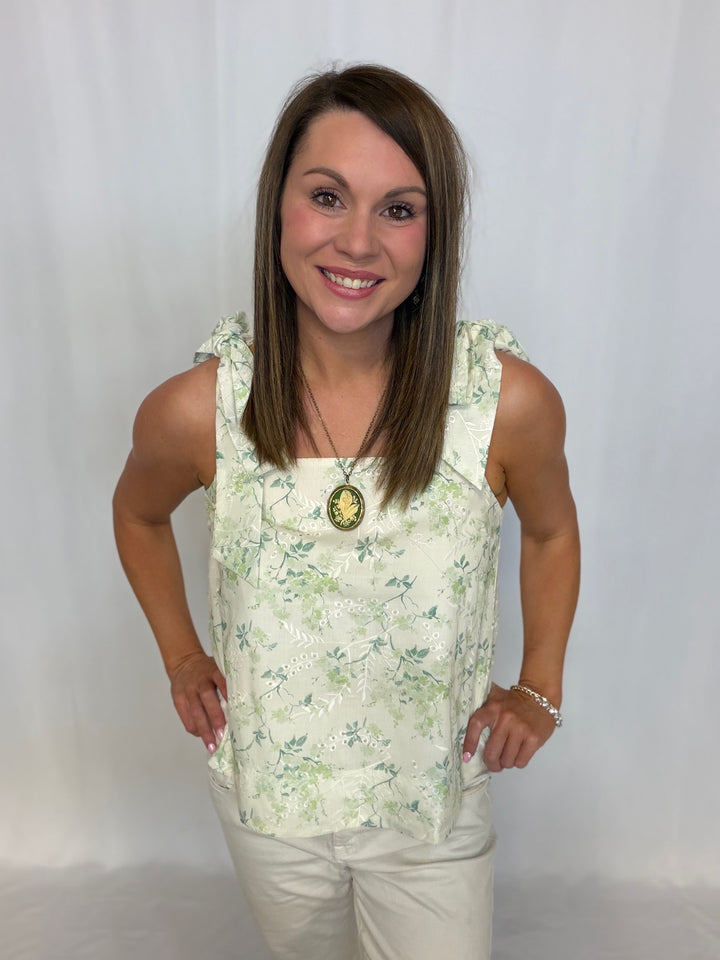 Floral Tie Top
