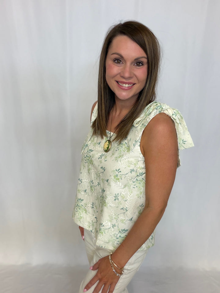 Floral Tie Top