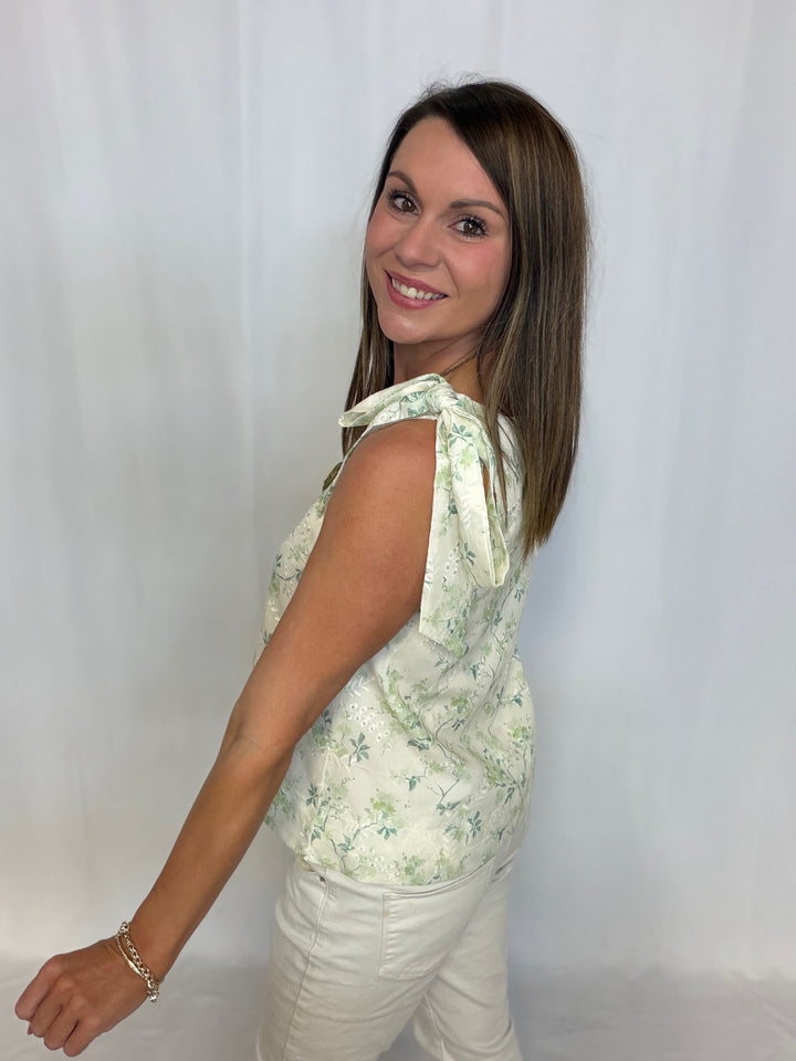 Floral Tie Top