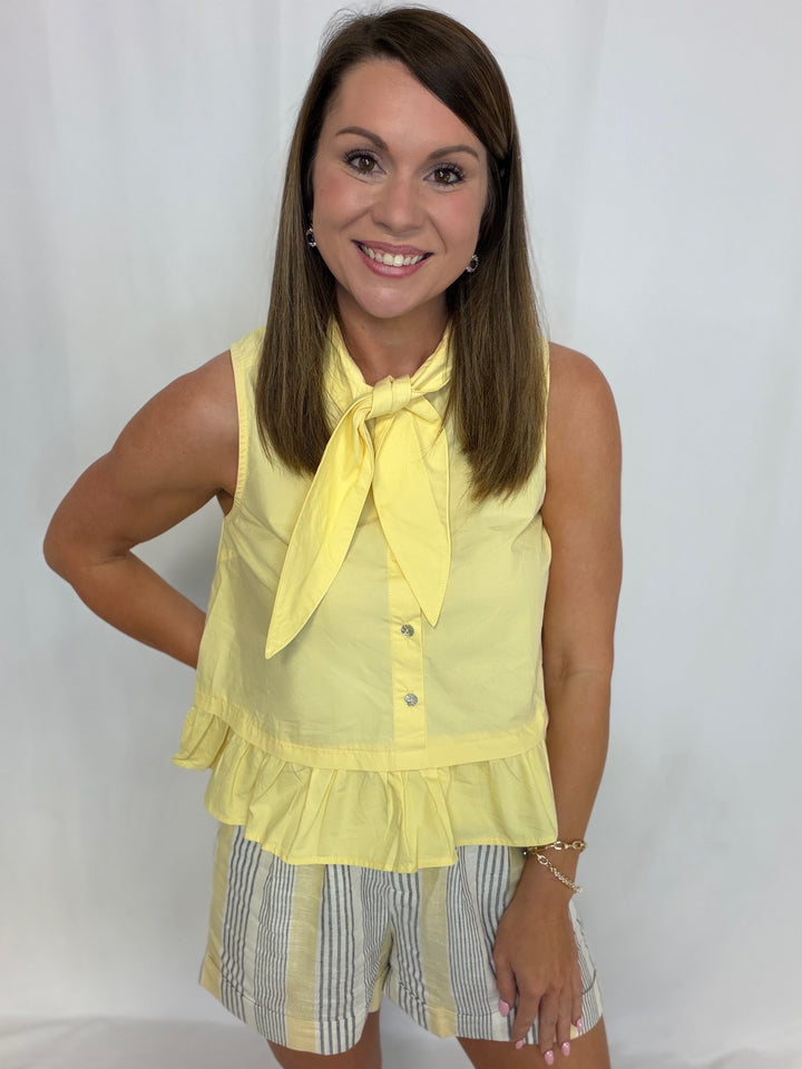 Lemon Tie Top