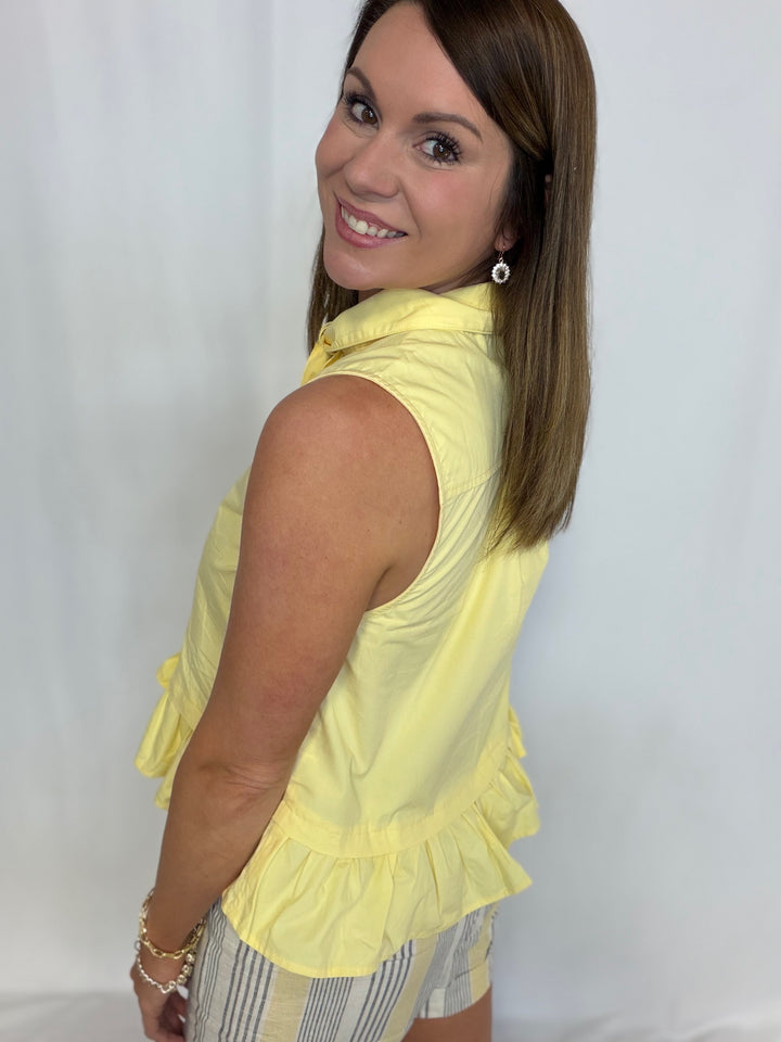 Lemon Tie Top