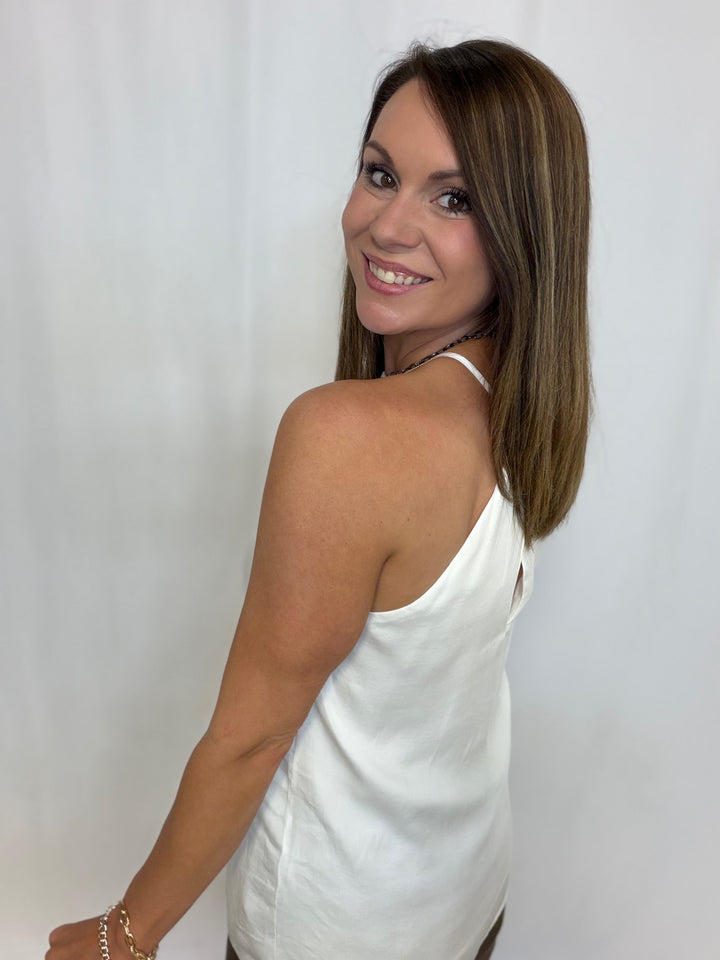 White Satin Cami