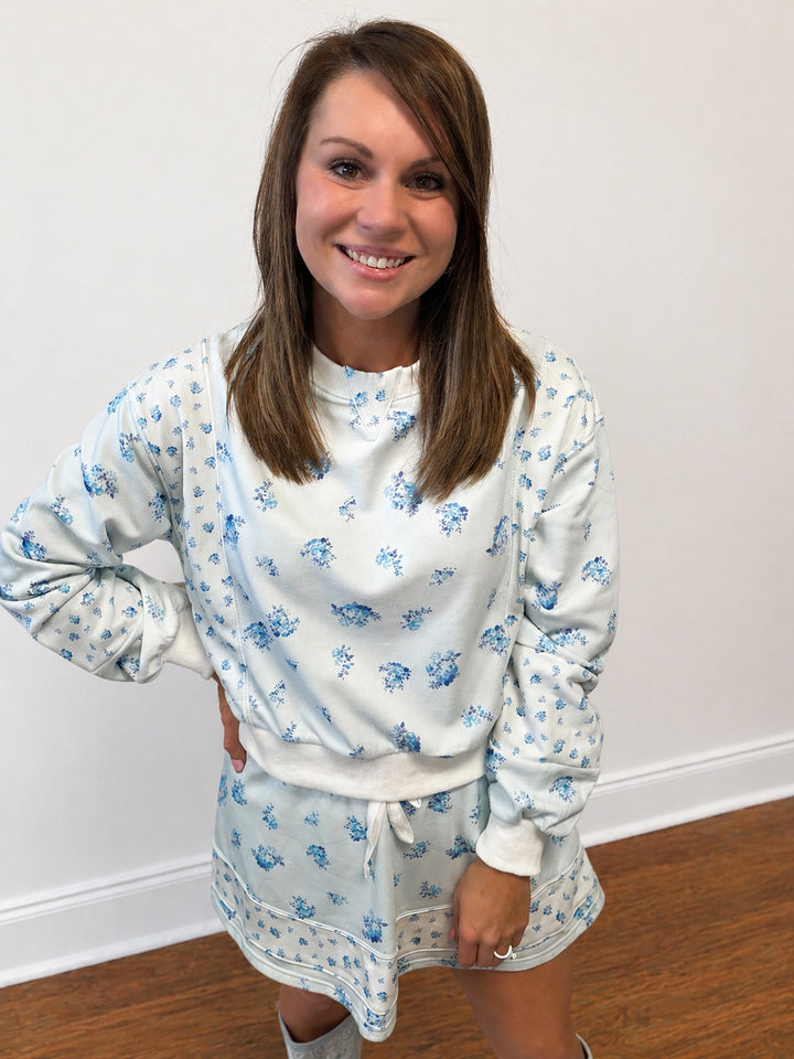 Blue Floral Set