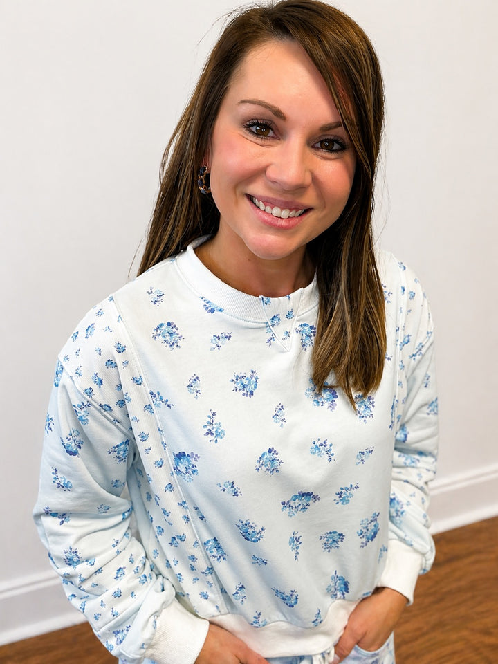Blue Floral Set