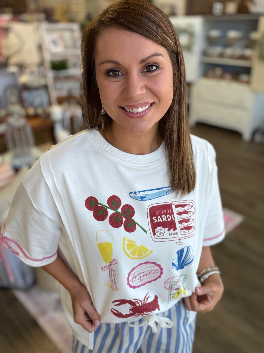 Bon Appétit Sardine Graphic Tee