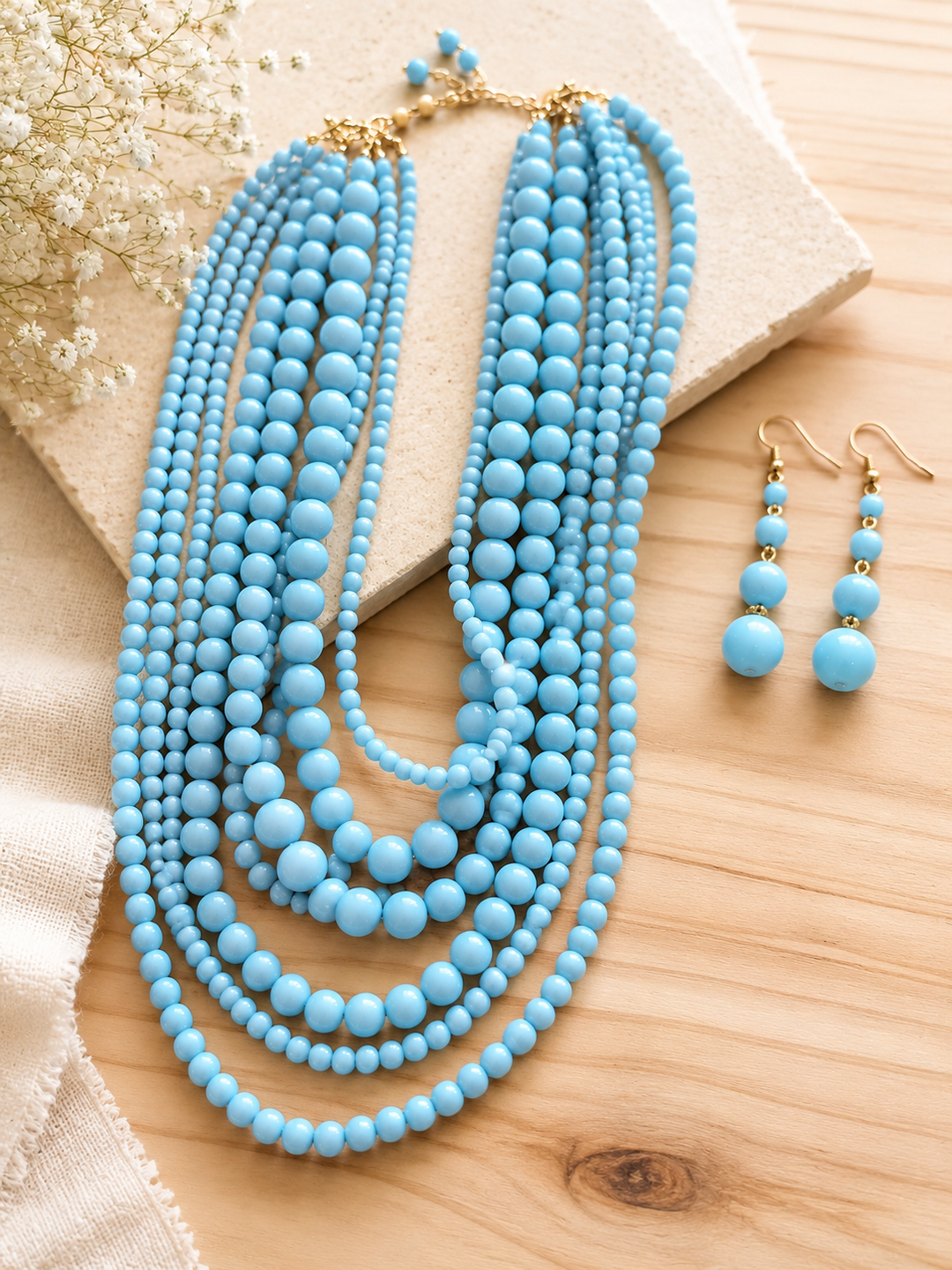 Cinderella Pearl Stack Necklace