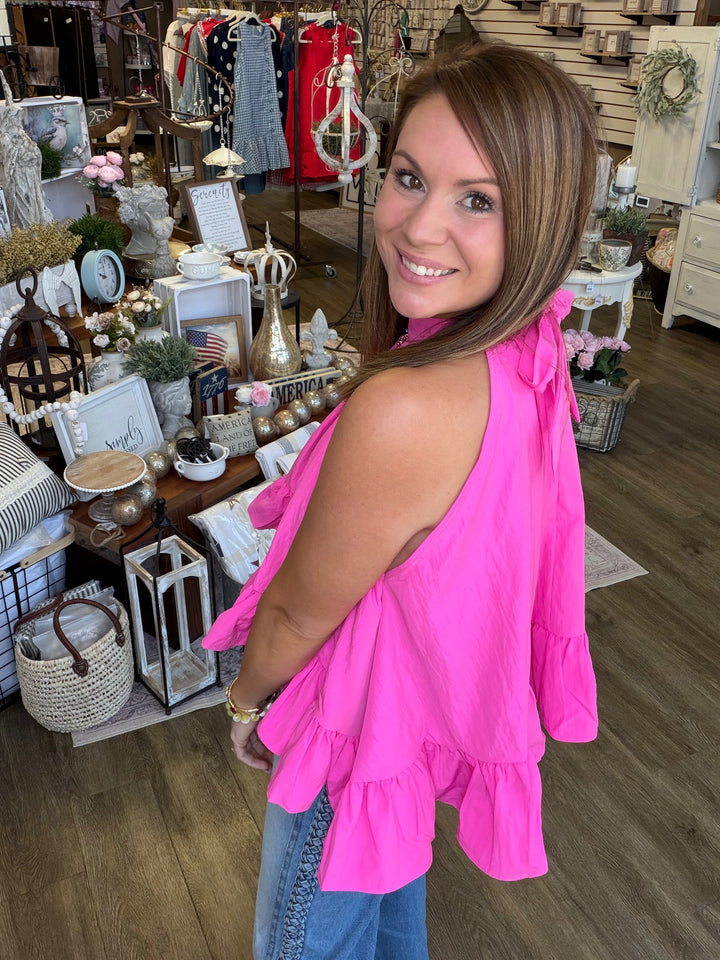 Hot Pink Halter Top