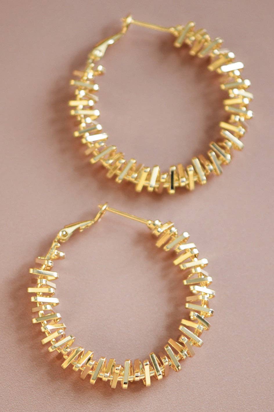 Shine Golden Hoop Earrings