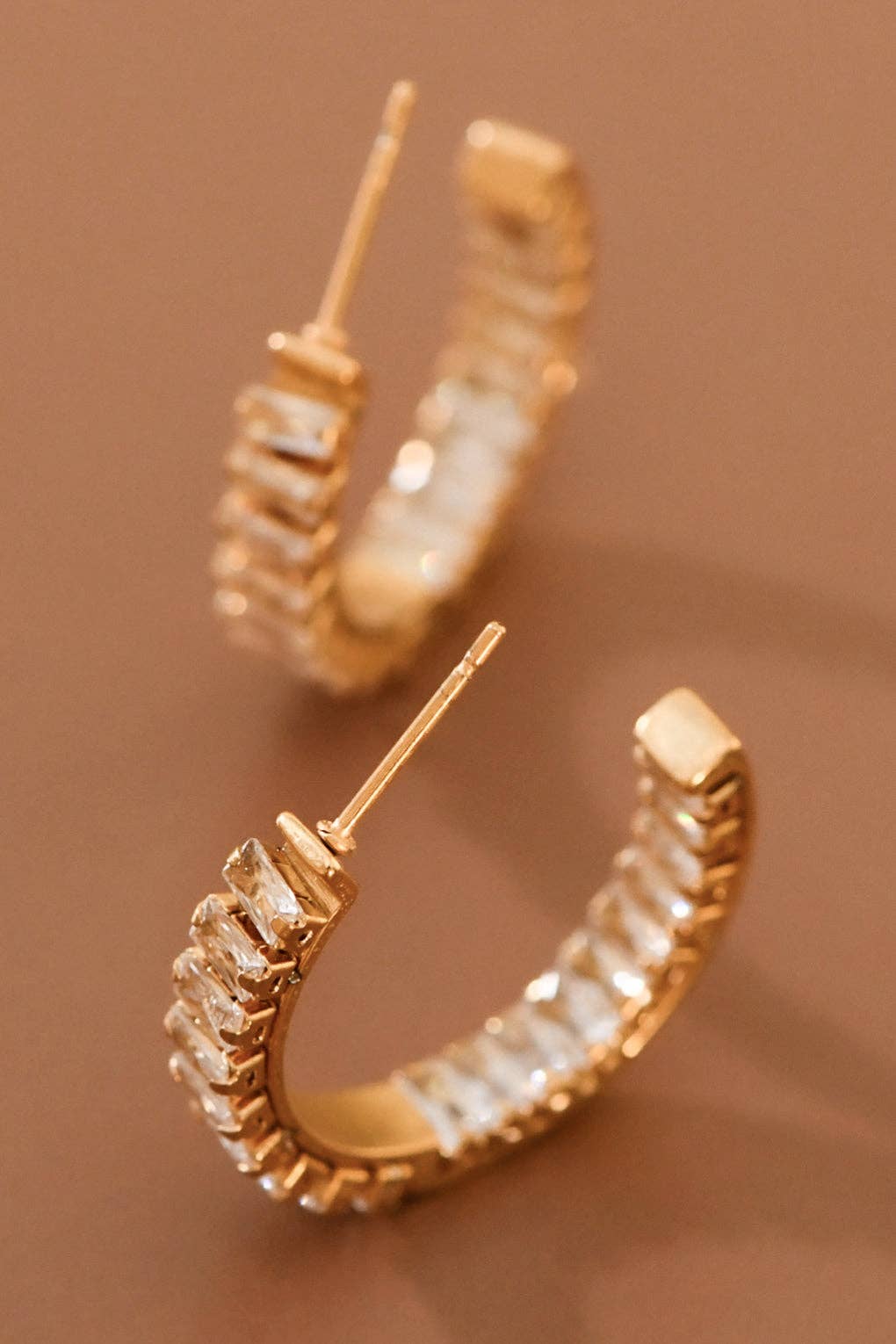 Crystal Hoop Earrings