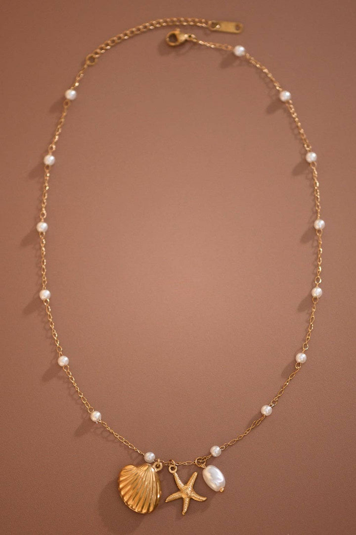 Pearl Charm Necklace