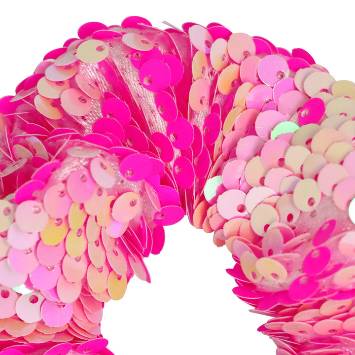 Hot Pink Sequin Scrunchie