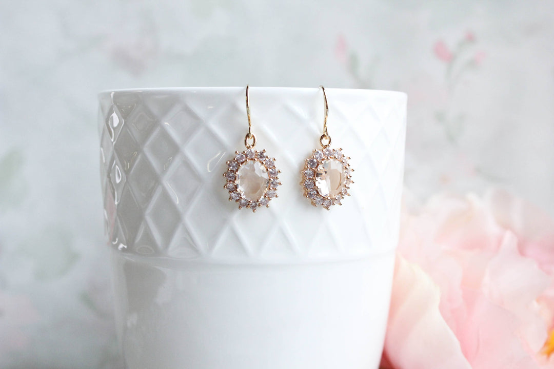 Sparkling Glass Earrings