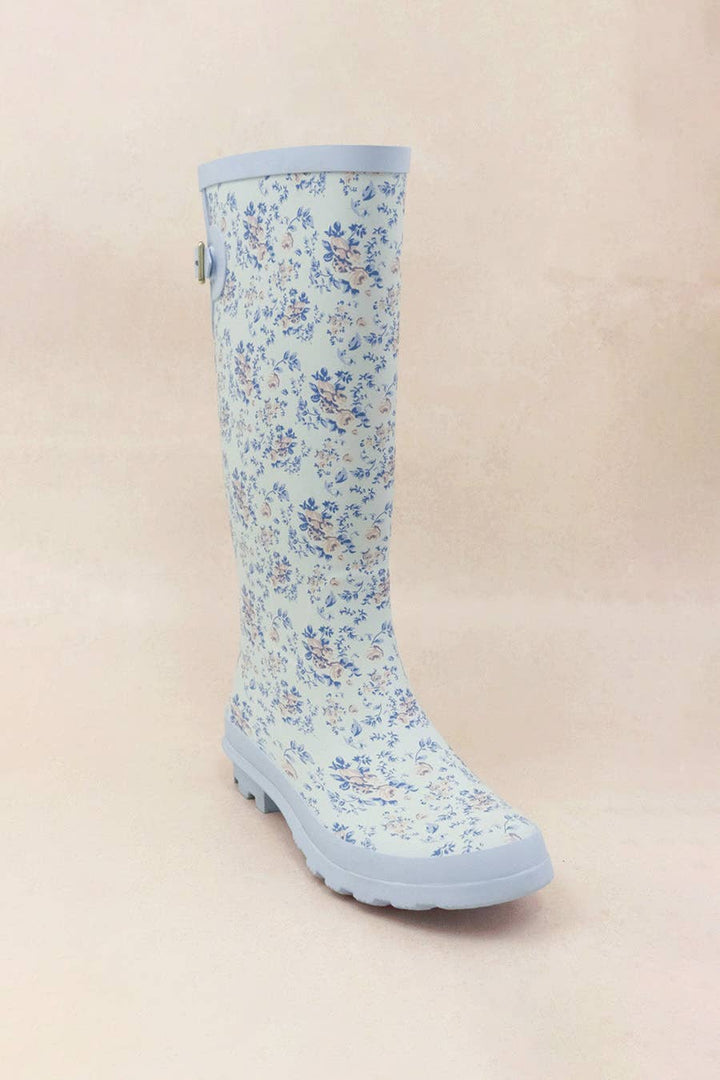 Chic Floral Rain Boots
